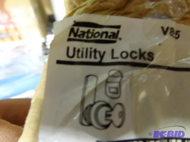 lot 218 image: Qty 5 NEW National Hardware Utility Locks, fo...