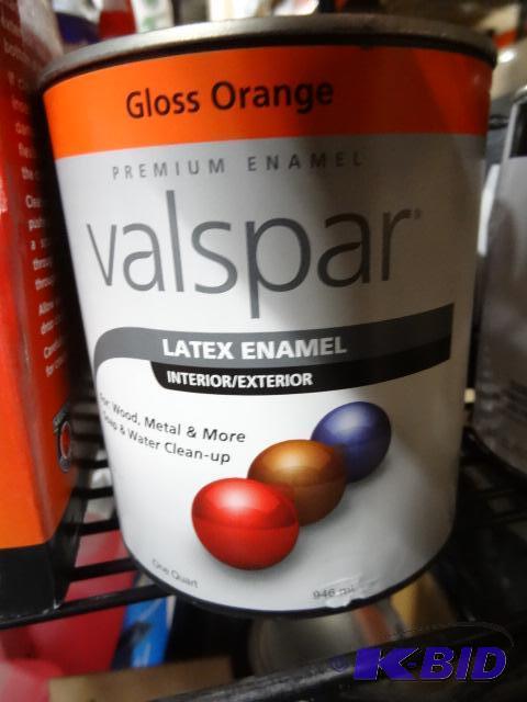 lot 220 image: Qty 2 NEW Valspar InteriorExterior Latex Ena...