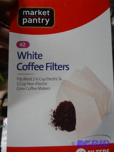 lot 226 image: Qty 6 NEW 40 pk Number 2 Coffee Filters by Ta...
