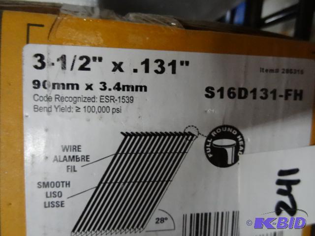 lot 241 image: New box 2000 count stanley Bostitch wire weld...