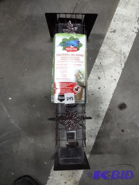 lot 243 image: , new perky pet squirrel be gone bird feeder....