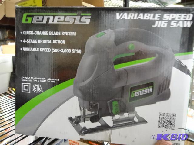 lot 258 image: New Genesis brand variable speed jigsaw. Quic...