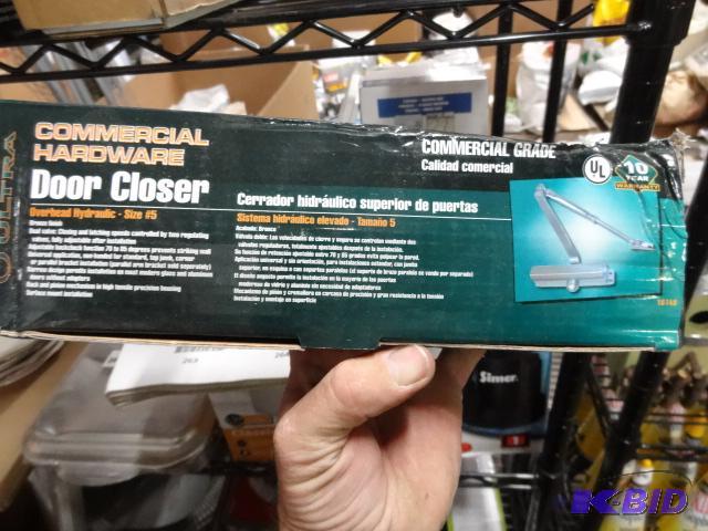 lot 260 image: New in box commercial hardware ultra door clo...