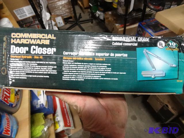 lot 261 image: New in box commercial hardware Ultra door clo...