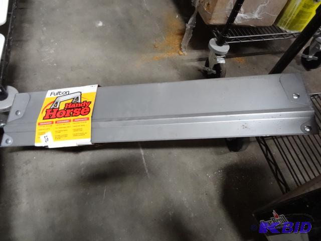 lot 272 image: New Fulton brand handy horse folding steel sa...
