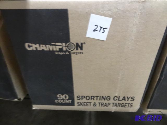 lot 275 image: New box of champion sporting clays. Skeet and...