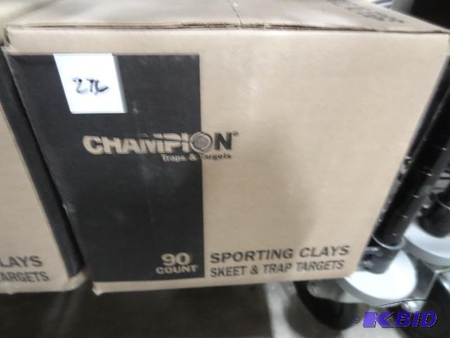 lot 276 image: New box of champion sporting clays. Skeet and...