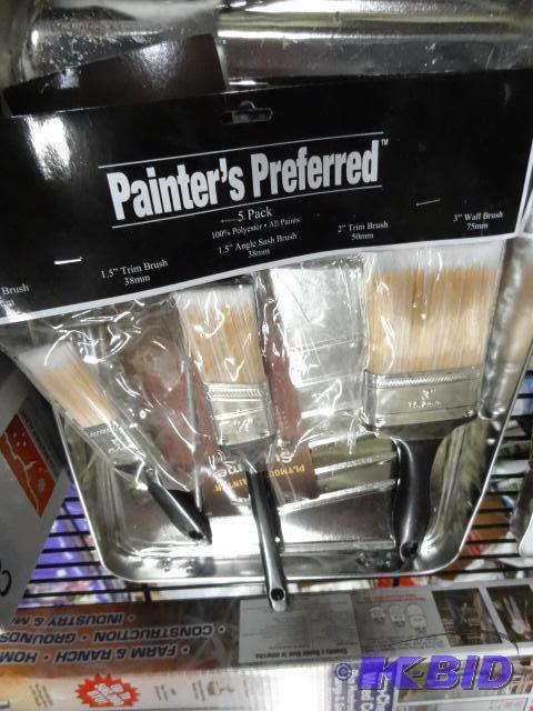 lot 280 image: New 5 piece painters lot. Includes metal roll...