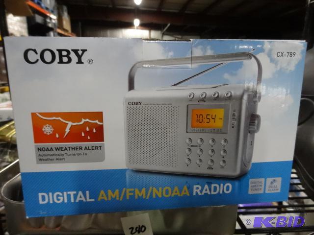 lot 281 image: New COBY NOAA weather alert digital RADIO. Mo...