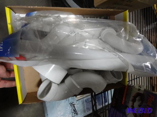 lot 295 image: New lot of plastic PVC plumbing fittings...