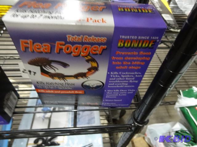 lot 297 image: New 3-pack bonide total release flea fogger. ...