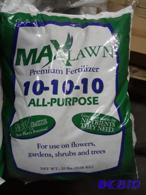 lot 314 image: New bag of Max Lawn premium fertilizer. 10-10...
