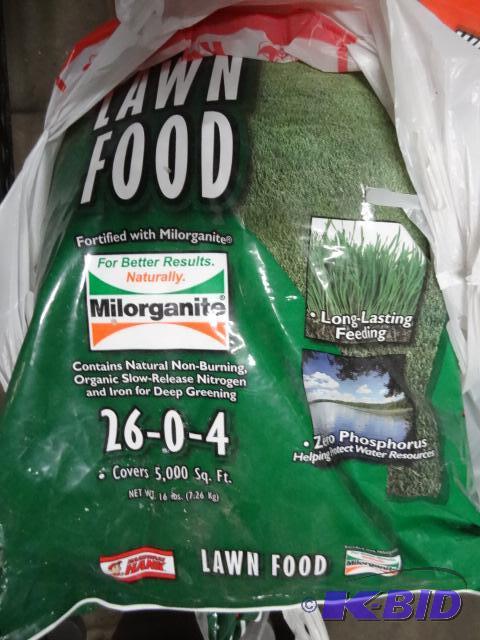 lot 321 image: New bag of Hardware Hank lawn fertilizer. Lon...