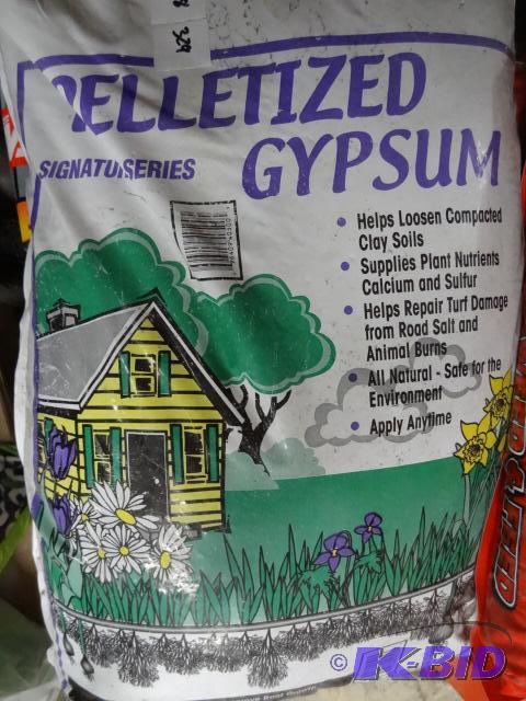 lot 328 image: New bag of pelletized gypsum. Helps loosen co...