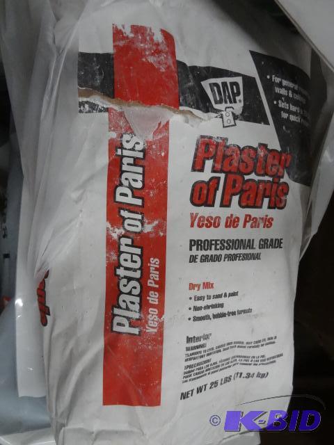 lot 352 image: New lot of quantity 5 bags plaster of Paris. ...