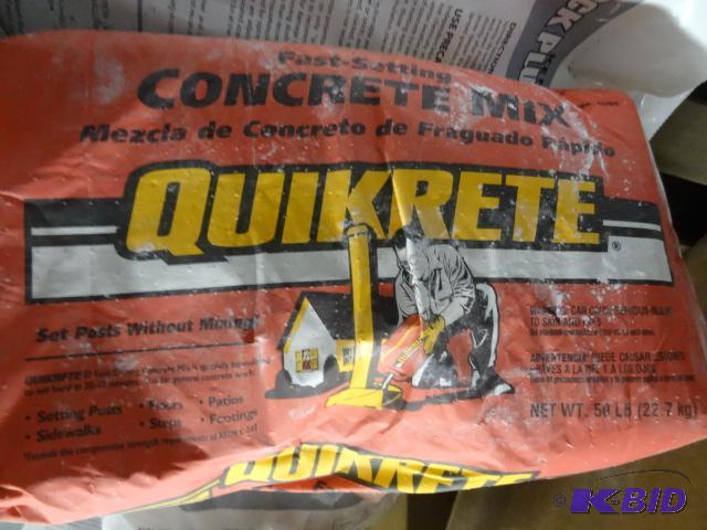 lot 353 image: New lot of quantity 6 bags quikrete concrete ...