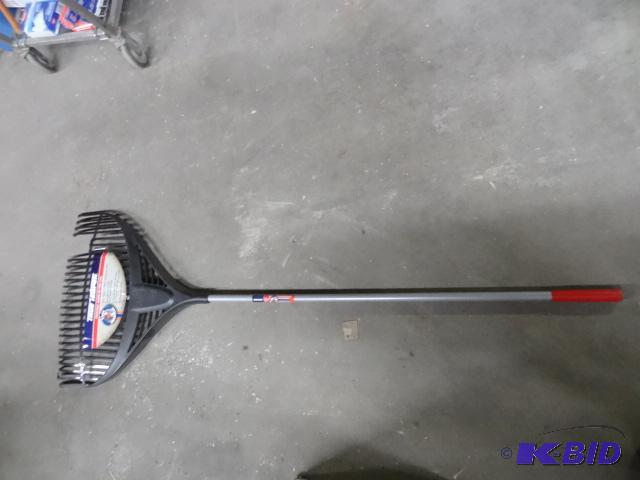 lot 36 image: NEW True Temper 26in Poly Garden Rake with 10...