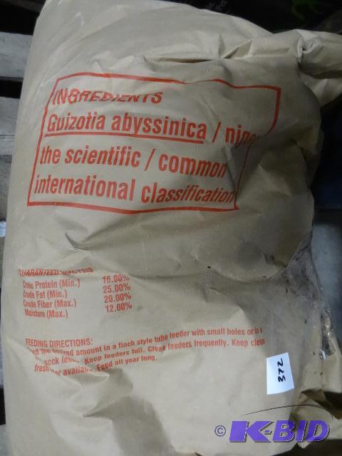 lot 372 image: New bag of Niger thistel seed. Approximately ...