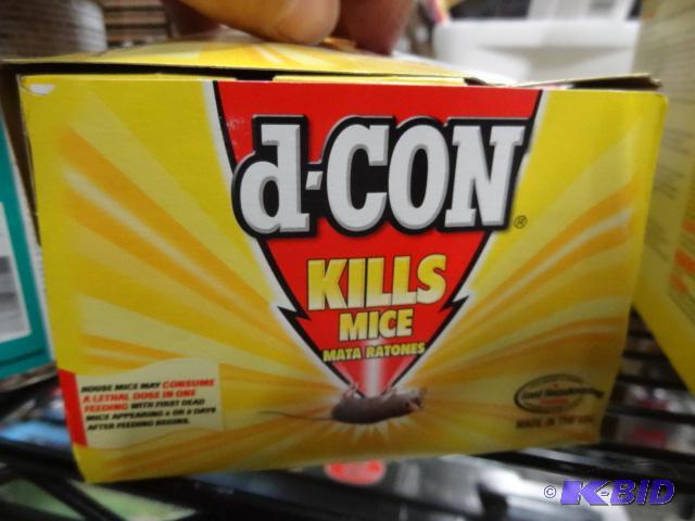 lot 381 image: New box of 12 d con mouse proof bait packages...