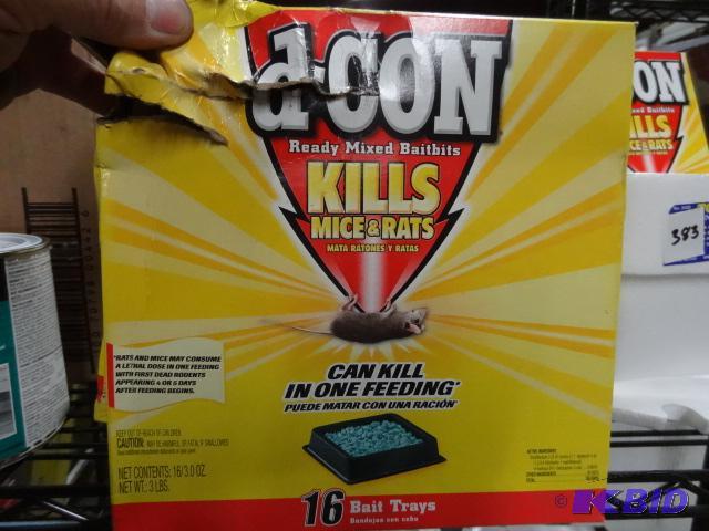 lot 382 image: New box of 16 d con bait trays kills rats and...