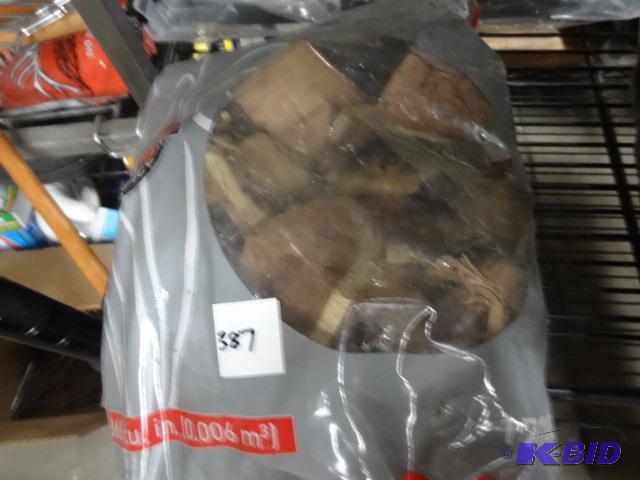 lot 387 image: New bag of Weber brand mesquite blocks 360 cu...