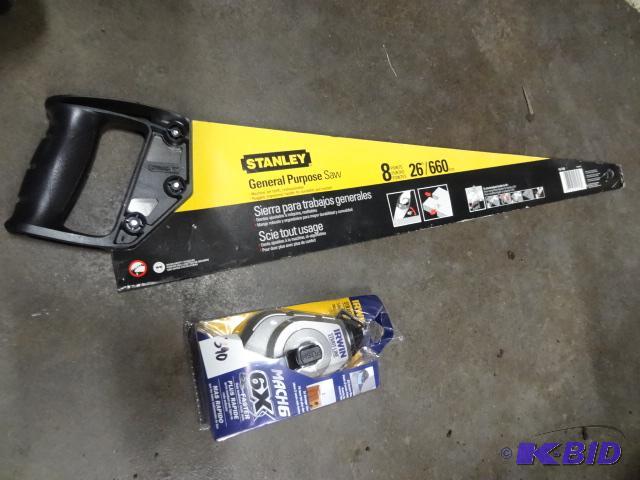 lot 390 image: New 2 piece tool lot including Stanley genera...