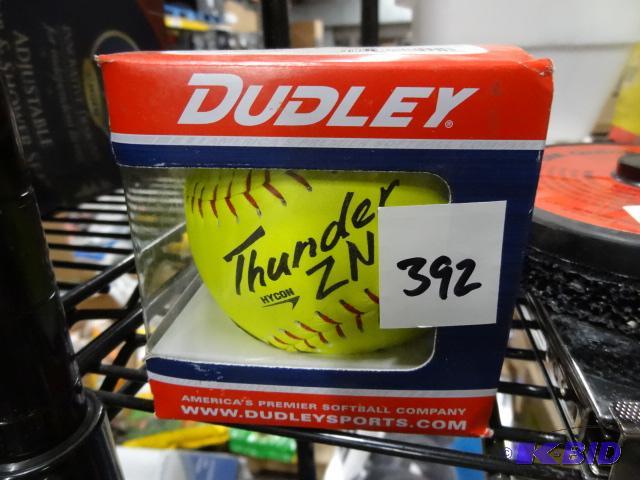 lot 392 image: New quantity 2 Dudley 12 inch fastpitch softb...