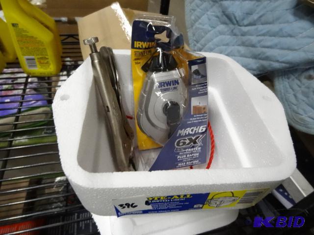 lot 396 image: New 2 piece tool at including vice grips wren...