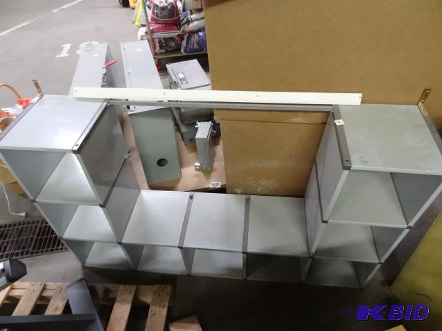lot 400 image: Used cube shelf and storage system. Can be re...