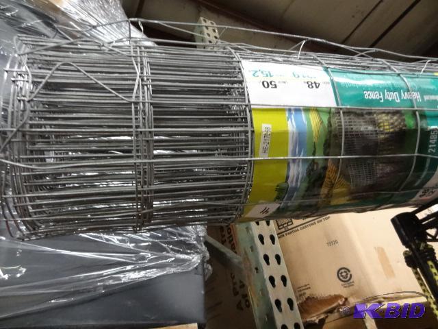 lot 41 image: NEW Garden Zone Heavy Duty Galvanized Fence 2...