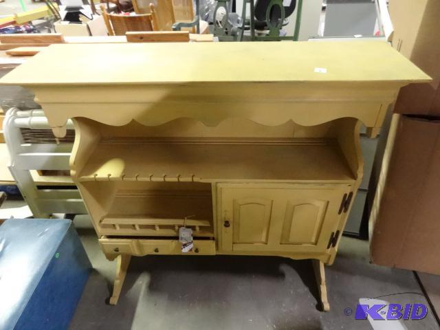 lot 412 image: Used cup board section. Country style, in goo...