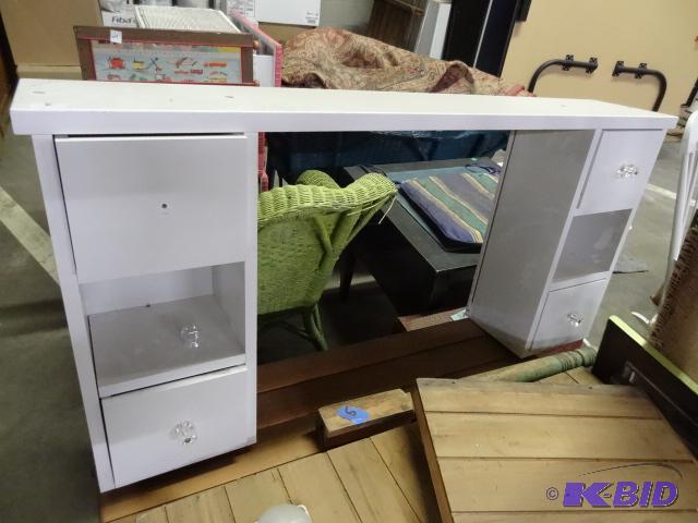 lot 416 image: Used headboard like shelving system...