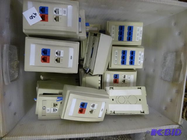 lot 430 image: Used lot of 25  wall mount telephone and net...