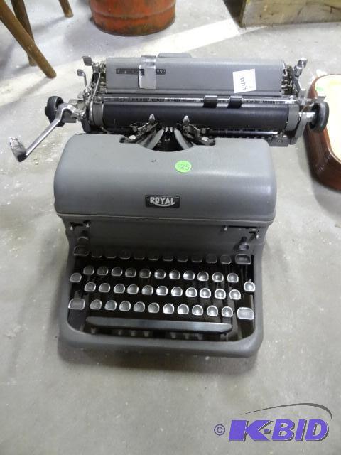 lot 443 image: Used antique royal touch control typewriter. ...