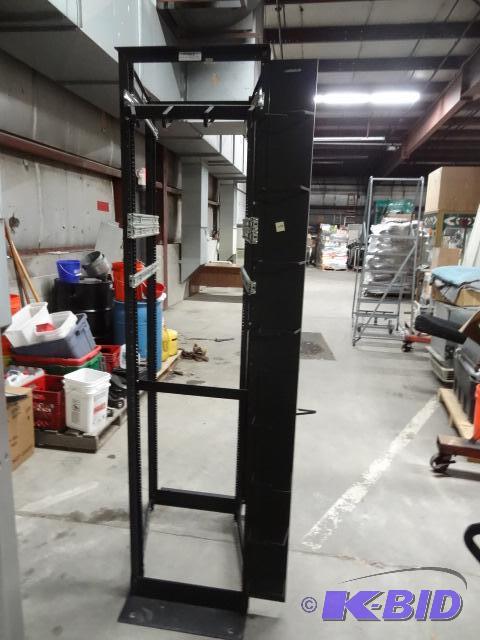 lot 454 image: Used Horace 19 inch four post rack for comput...