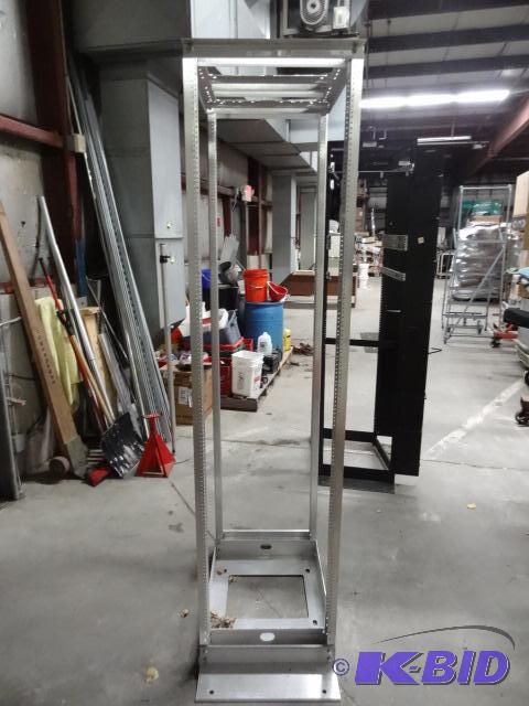 lot 455 image: Used aluminum 45U 19 inch rack. Approximately...