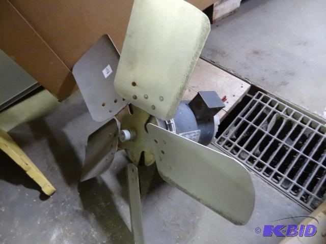 lot 458 image: Used Emerson motor with attached fan blade. T...
