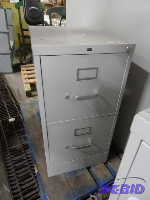 lot 463 image: 15" metal 2 drawer fie cabinet...