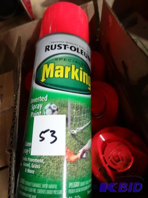 lot 53 image: Qty 6 NEW Rust Oleum Specialty Marking Paint ...