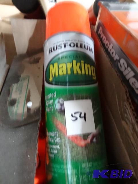 lot 54 image: Qty 6 NEW Rust Oleum Specialty Marking Paint ...
