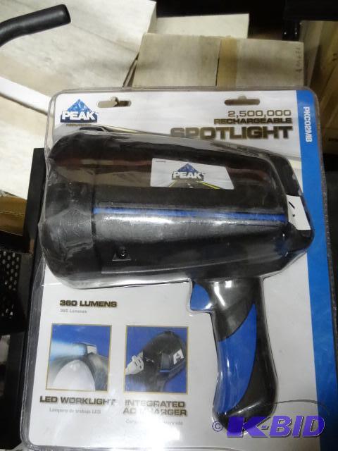 lot 73 image: NEW in Box Peak 2.5 Million Candle Power Rech...