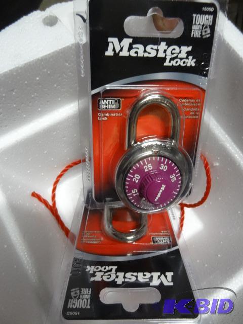 lot 89 image: Qty 2 NEW Master Lock Anti-Shim Combination L...