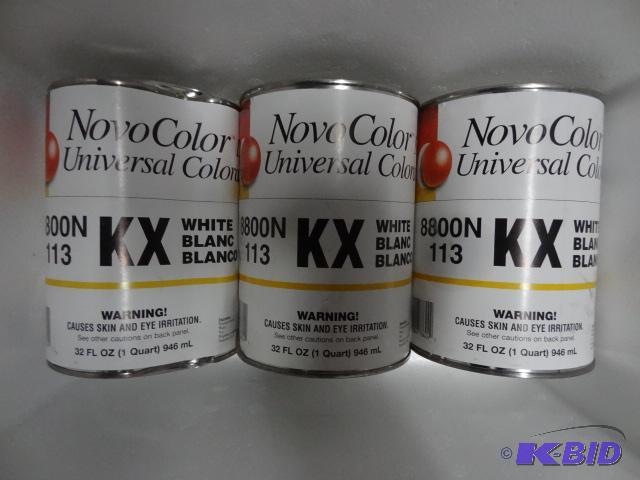 lot 93 image: Qty 3 NEW Novo Color II Universal Colorant KX...
