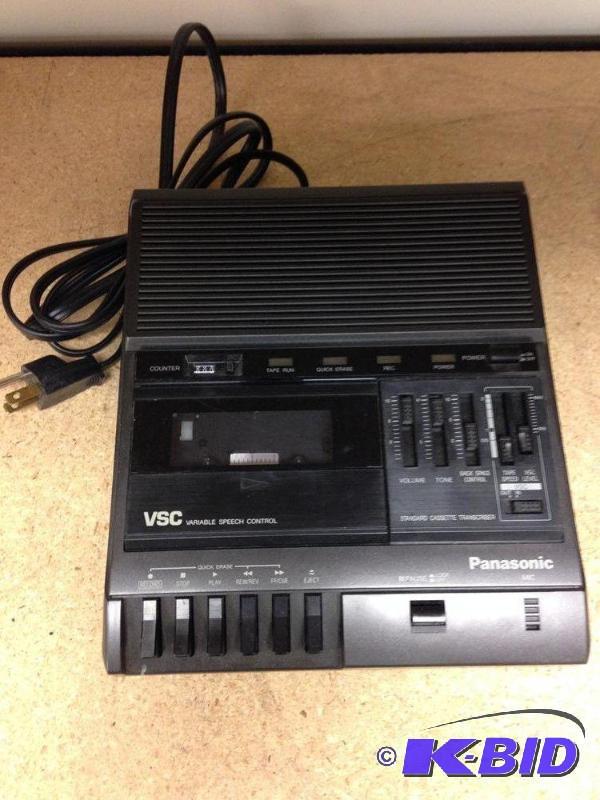 lot 12 image: Panasonic VSC Standard Cassette Transcriber D...
