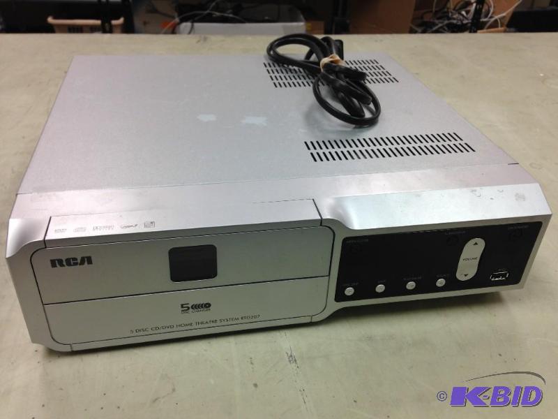 lot 25 image: RCA 5-Disc CDDVD Home Theatre System Model ...