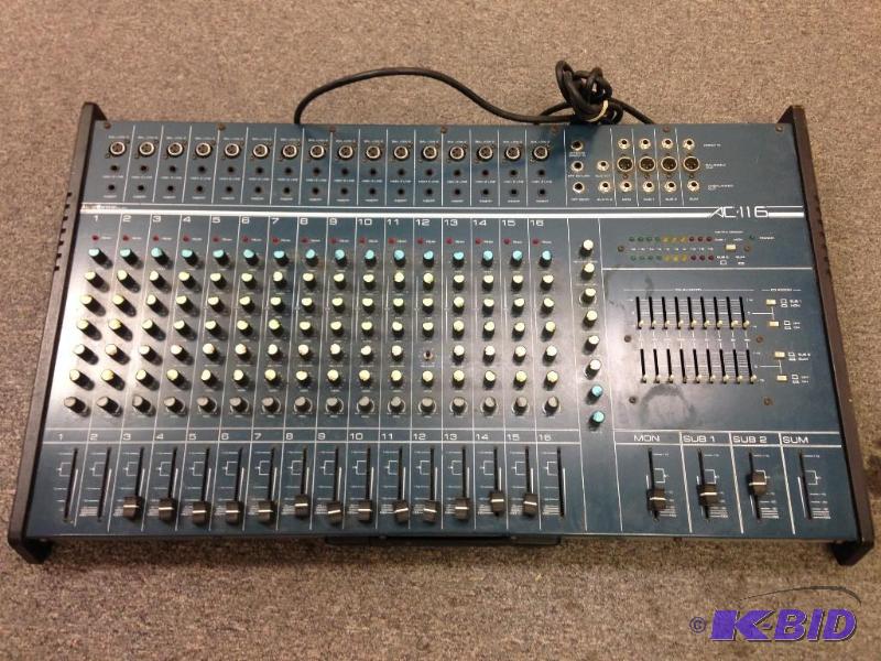 lot 26 image: Audio Centron AC-8 Mixer Model AV-116 To be...