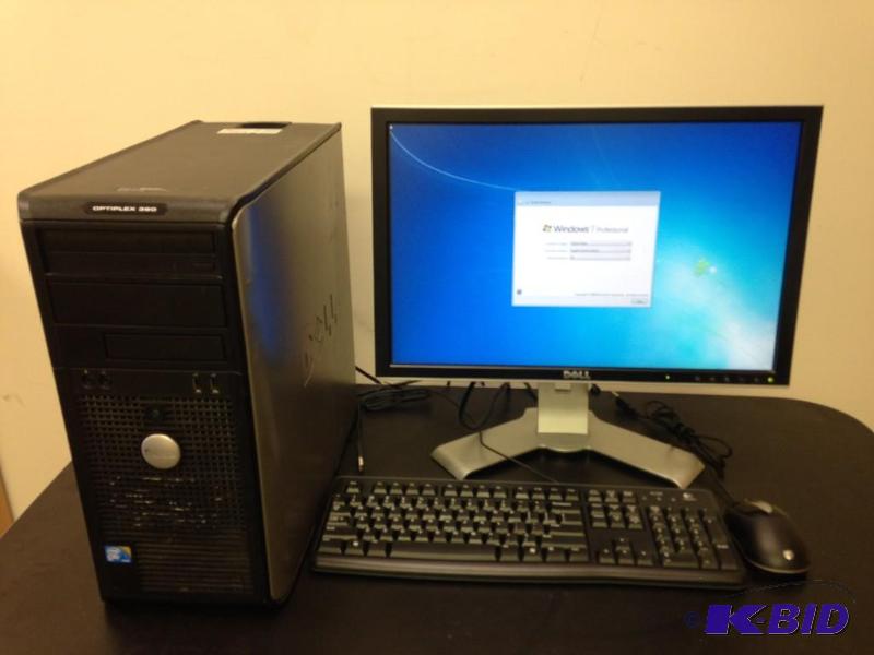 lot 3 image: Dell Optiplex 360 Desktop Runs Windows 7 Pro...