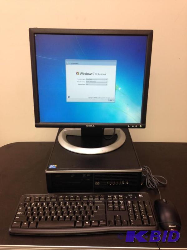 lot 4 image: HP Compaq 6000 Pro Desktop Runs Windows 7 Pr...