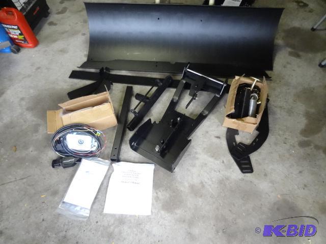 lot 13 image: All blade universal 52" poly plow. Comes...