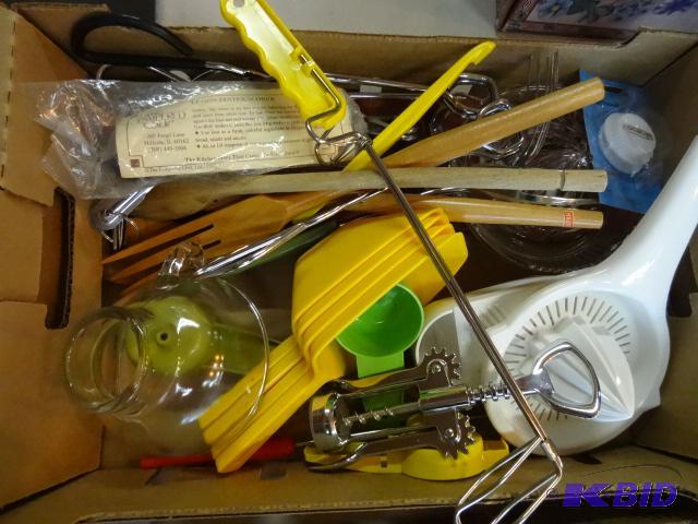 lot 130 image: Misc kitchen utensils...